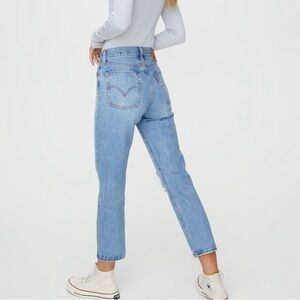 Levi’s Distressed Wedgie Straight Leg Denim Jeans